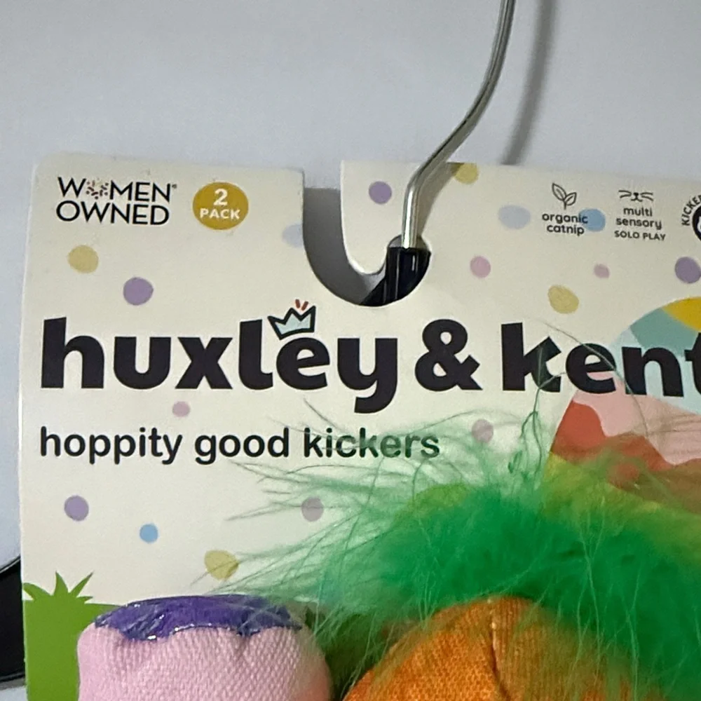 Huxley & Kent Hoppity Good Kickers Catnip Easter Cat Toy Set